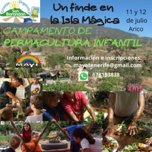 campamento permacultural infantil Tenerife San Borondon